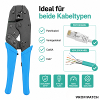 profipatch crimpingtool for shielded rj45 connector 8pin wit
