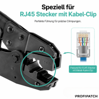 profipatch crimpingtool for shielded rj45 connector 8pin wit