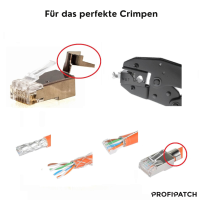 profipatch crimpingtool for shielded rj45 connector 8pin wit