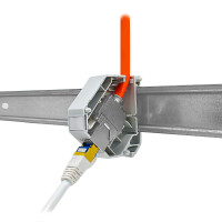 ProfiPatch Keystone Modulhalter 1-fach zur Montage auf Hutsc