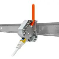 ProfiPatch Keystone Modulhalter 1-fach zur Montage auf Hutsc
