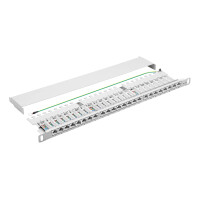 profipatch 19inch patchpanel cat.6a 500mhz shielded 24-port 