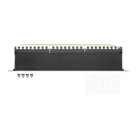 ProfiPatch Patchpanel Patchfeld Cat.6A 19 Zoll 24-Port RJ45 