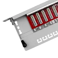 Patchpanel Patchfeld Cat.6A Desktop 10 Zoll 8-Port RJ45 gesc