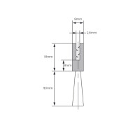 Bürstenleiste für Netzwerkschrank universal 445mm 