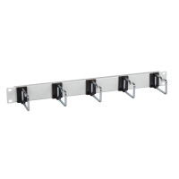 19inch 1u cable routing panel 5x metal bracket single 2