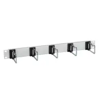 19inch 1u cable routing panel 5x metal bracket single 2