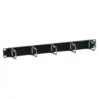 19inch 1u cable routing panel 5x metal bracket single 3