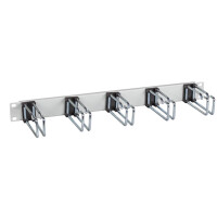 19inch 1u cable routing panel 5x metal double bracket 2