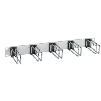 Rangierpanel Kabelführungspanel 19 Zoll 1HE 5 Doppelb&u
