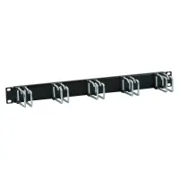 Rangierpanel Kabelführungspanel 19 Zoll 1HE 5 Doppelb&u