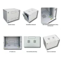 Netzwerkschrank Wandgehäuse 19 Zoll 4HE | 6HE | 9HE | 1