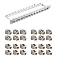 24x RJ45 Keystone Cat.6a 500Mhz 10Gbit w gallery