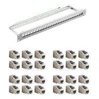 24x RJ45 Keystone Cat.6a 500Mhz 10Gbit w gallery