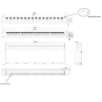 24x RJ45 Keystone Cat.6a 500Mhz 10Gbit werkzeuglos + 19 Zoll
