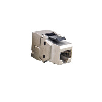 24x RJ45 Keystone Cat.6a 500Mhz 10Gbit werkzeuglos + 19 Zoll