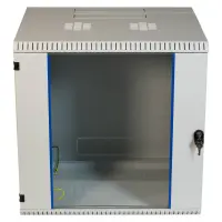 Netzwerkschrank Wandgehäuse 19 Zoll 12HE montiert zweit