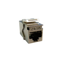 1x Cat.6A Keystone Einbauadapter Verbindungskupplung RJ45 Bu