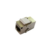 1x Cat.6A Keystone Einbauadapter Verbindungskupplung RJ45 Bu