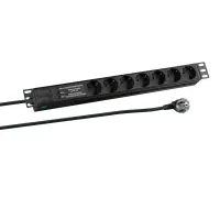 19inch 1u socket strip 7 x cee 7/3 with  gallery