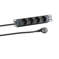 10inch 1u socket strip 4 x cee 7/3 w/o s gallery