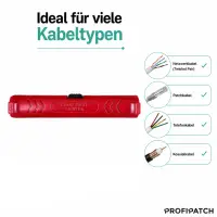 profipatch insulation stripping pliers for network cable + c