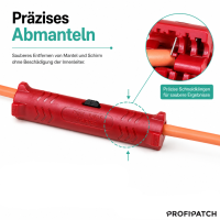ProfiPatch Abisolierwerkzeug Abisolierer für Verlegekab