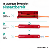 ProfiPatch Abisolierwerkzeug Abisolierer für Verlegekab