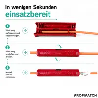 profipatch insulation stripping pliers for network cable + c