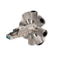 rj45 premium plug stp cat.6a/classea field-plug full metal 2
