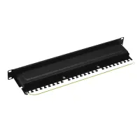 ProfiPatch Patchpanel Patchfeld Cat.6A 19 Zoll 24-Port RJ45 