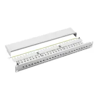 ProfiPatch Patchpanel Patchfeld Cat.6A 19 Zoll 24-Port RJ45 