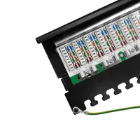 ProfiPatch Patchpanel Patchfeld Cat.6 Desktop 8-Port RJ45 ge