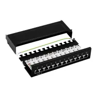 profipatch patchpanel cat.6 250mhz shielded desktop 12-port 