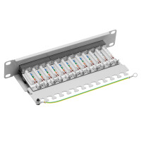 profipatch 10 inch patchpanel cat.6 250mhz shielded 12-port 