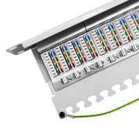profipatch 10 inch patchpanel cat.6 250mhz shielded 12-port 