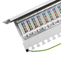 profipatch 10 inch patchpanel cat.6 250mhz shielded 12-port 