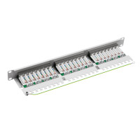 ProfiPatch Patchpanel Patchfeld Cat.6 19 Zoll 24-Port RJ45 g
