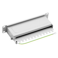 ProfiPatch Patchpanel Patchfeld Cat.6A 10 Zoll 12-Port RJ45 