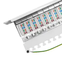 profipatch 10 inch patchpanel cat.6a 500mhz shielded 12-port