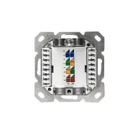 profipatch cat.6a outlet shielded vertical lsa 2-port w