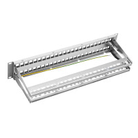 ProfiPatch Patchpanel Verteilerfeld 19 Zoll 48-Port für