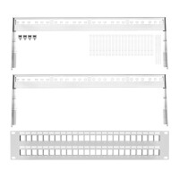 ProfiPatch Patchpanel Verteilerfeld 19 Zoll 48-Port für