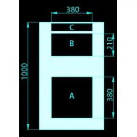 module with filter mat opening a ral7035 for pro 2