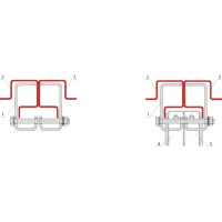 Klemmverbinder-Set für Schrankserie PRO Set 4 Stüc