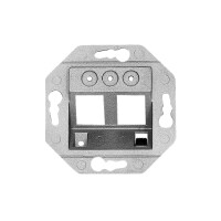 ProfiPatch Tragring Trägerrahmen 2x Keystone RJ45 Netzw