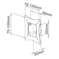 Techly Wandhalterung für 1 LCD TV LED 13"-30"