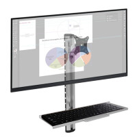 Techly Wandhalterung für 1 LCD 15"-27" mit Ta