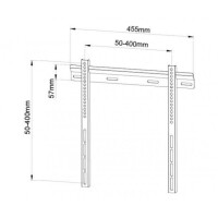 Techly Wandhalterung für 1 LCD TV LED 23"-55"