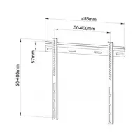 wall bracket for 1 lcd tv led 23-55inch ultra slim wall dist